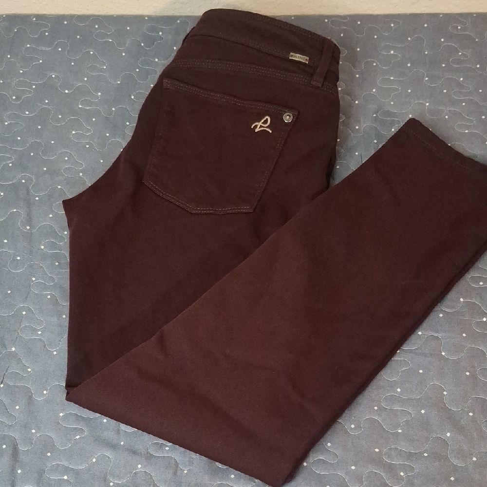 DL1961 Angel Mid Rise Skinny Ankle Women's Burgundy Jeans size 28